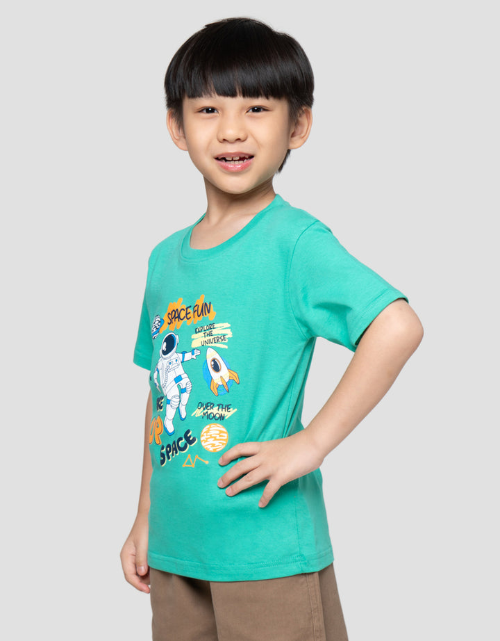 Little M Space Fun Kaos Anak Laki-Laki