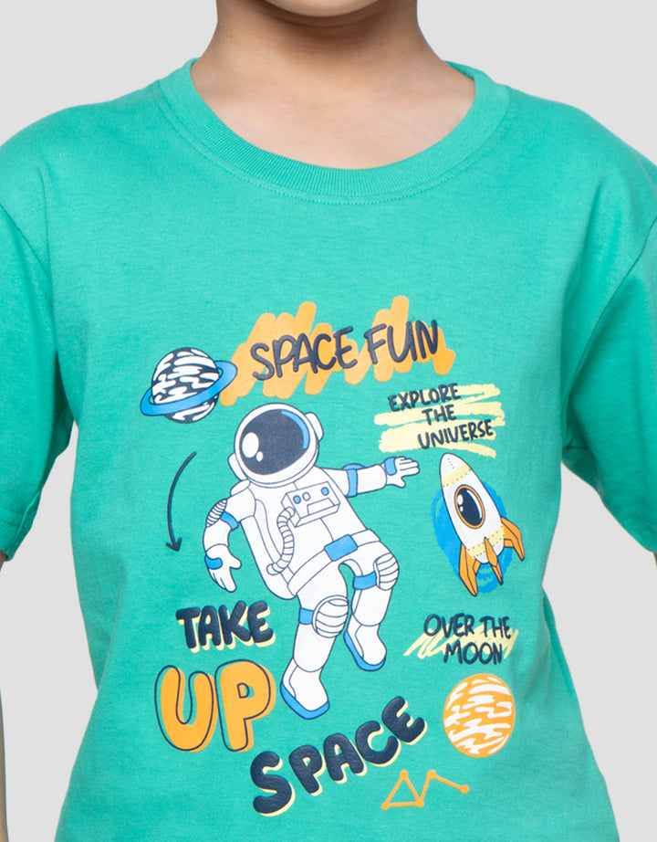 Little M Space Fun Kaos Anak Laki-Laki