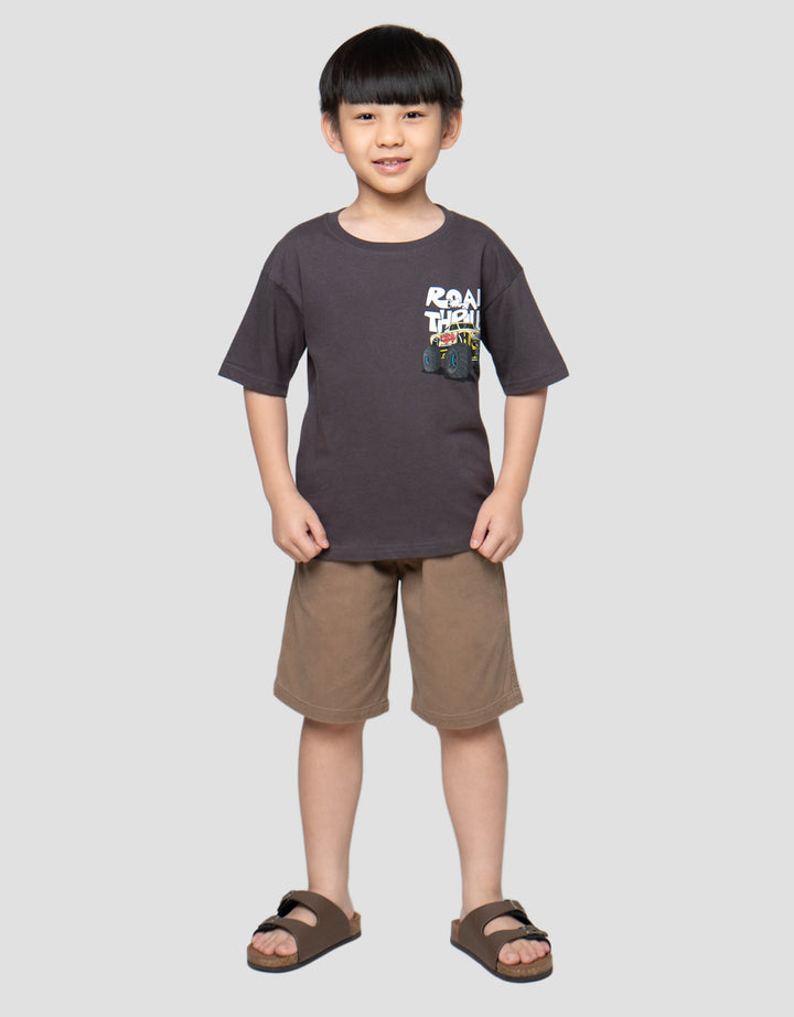 Little M Road Thrills Kaos Oversize Anak Laki-Laki