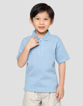 Little M Kerah Resl Texture Kaos Oversize Anak Laki-Laki