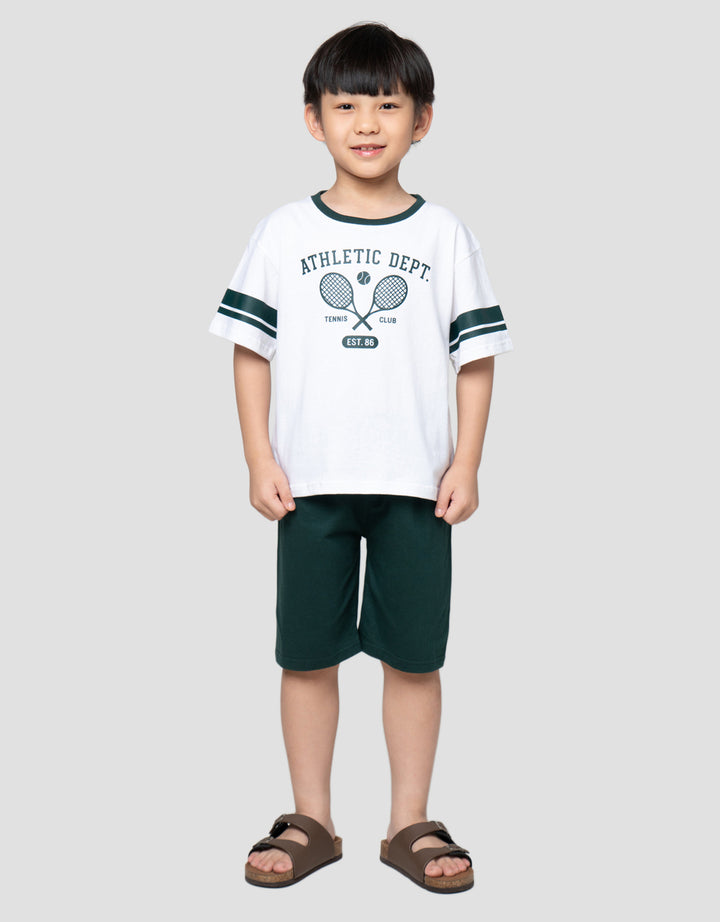 Little M Athletic Dept Tennis Club Pakaian Setelan Anak Laki-Laki