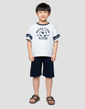 Little M Soccer Team Player Pakaian Setelan Anak Laki-Laki
