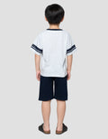 Little M Soccer Team Player Pakaian Setelan Anak Laki-Laki
