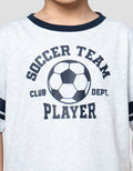 Little M Soccer Team Player Pakaian Setelan Anak Laki-Laki