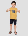 Little M Singlet Number Pakaian Setelan Anak Laki-Laki