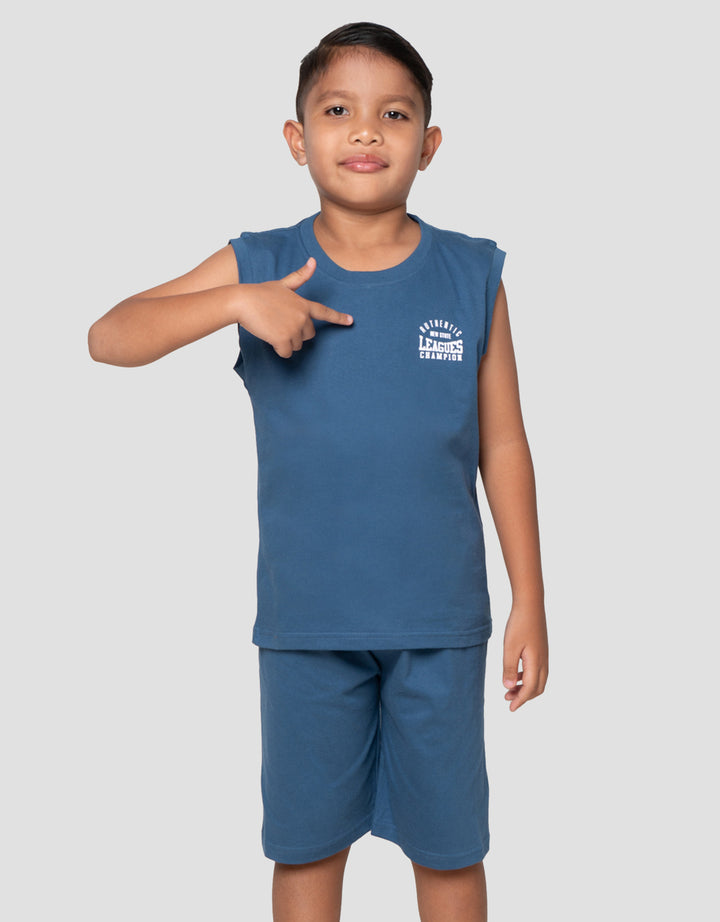 Little M League Champion Pakaian Setelan Anak Laki-Laki