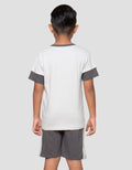 Little M Bordir Summer 1 Pakaian Setelan Anak Laki-Laki