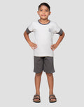 Little M Bordir Summer 1 Pakaian Setelan Anak Laki-Laki