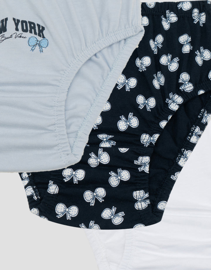 Little M NY Print Celana Dalam Anak Perempuan