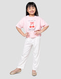 Little M Pakaian Set Piyama Anak Perempuan
