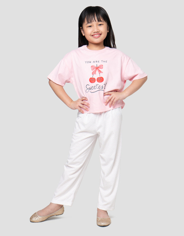 Little M Pakaian Set Piyama Anak Perempuan