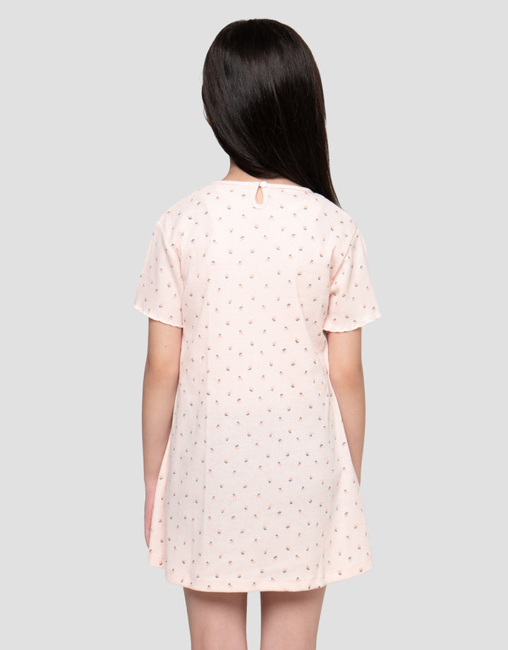Little M Daily Ss Rib Dress Anak Perempuan