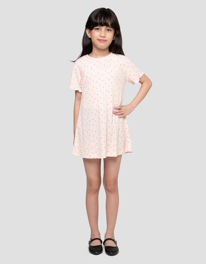 Little M Daily Ss Rib Dress Anak Perempuan