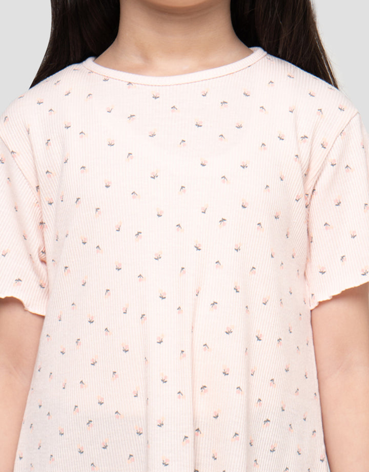 Little M Daily Ss Rib Dress Anak Perempuan