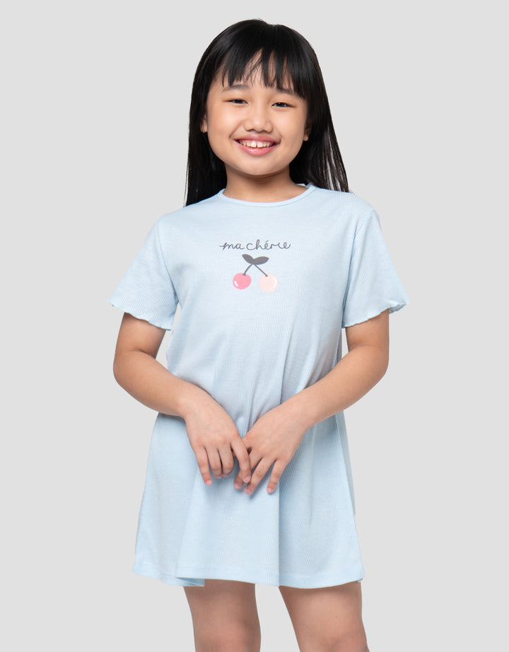 Little M Rib Dress Anak Perempuan