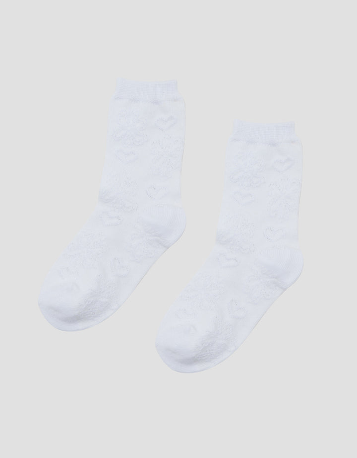 Little M Texture Little Flower Kaus Kaki Anak Perempuan