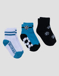 Little M Pack Of 3 Soccer Kaus Kaki Anak Laki-Laki