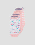 Little M Bunny Flower Kaus Kaki Pack Of 3 Anak Perempuan