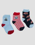 Little M Pack Of 3 London Taxi Kaus Kaki Anak Laki-Laki
