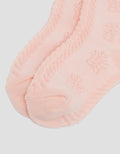 Little M Texture Butterfly Kaus Kaki Anak Perempuan