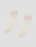 Little M Sport Print Stripe Kaus Kaki Anak Laki-Laki