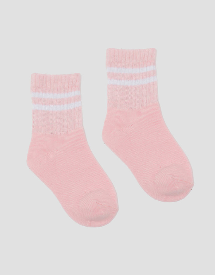 Little M Sport Print Stripe Kaus Kaki Anak Laki-Laki