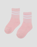 Little M Sport Print Stripe Kaus Kaki Anak Laki-Laki