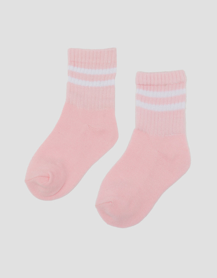 Little M Sport Print Stripe Kaus Kaki Anak Laki-Laki