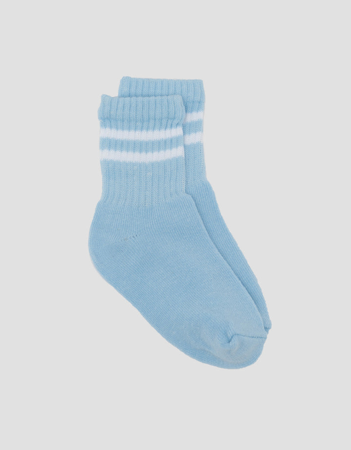 Little M Sport Print Stripe Kaus Kaki Anak Laki-Laki