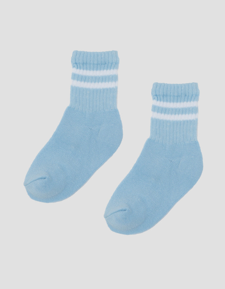 Little M Sport Print Stripe Kaus Kaki Anak Laki-Laki