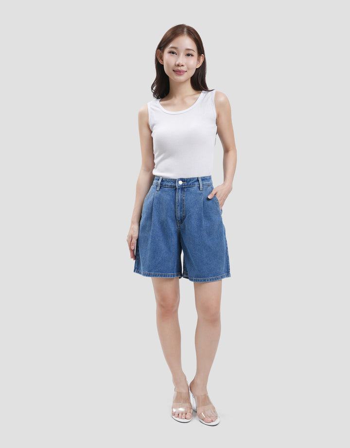 Connexion Bermuda Non Strtch Celana Jeans Wanita
