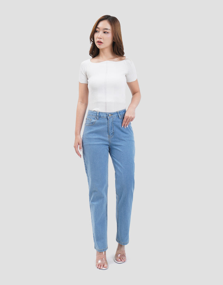 Connexion Denim Stretch Ankle Length Celana Panjang Wanita