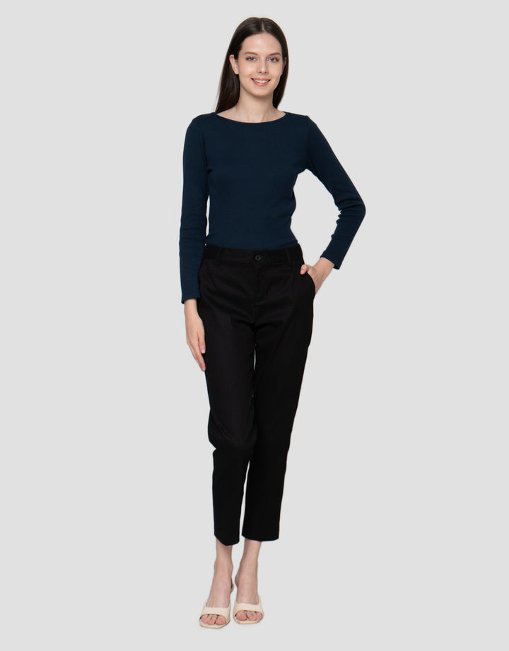 Connexion Stretch Karet Belakang Celana Panjang Wanita