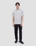 Cole Relax Sheer Sucker Stripe Kemeja Pria