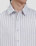 Cole Relax Sheer Sucker Stripe Kemeja Pria