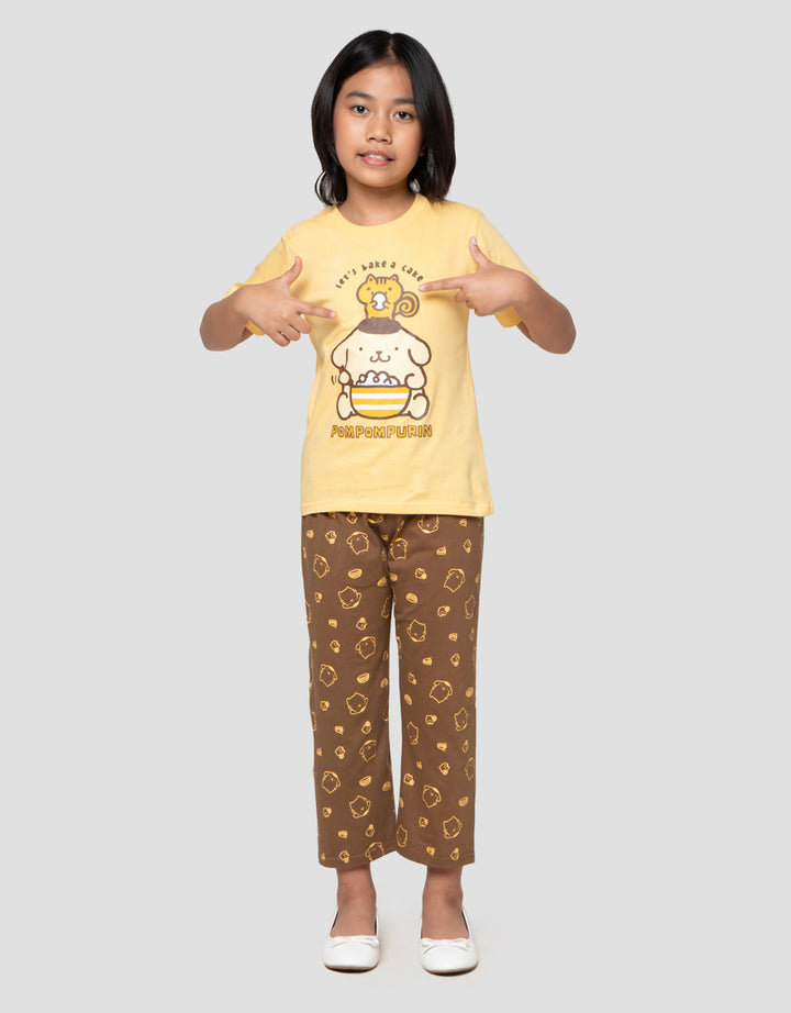 Character Popmpompurin Setelan Piyama Anak Perempuan