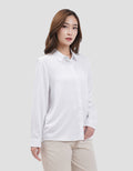 Connexion Collar Basic Kemeja Lengan Panjang Wanita
