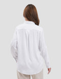 Connexion Collar Basic Kemeja Lengan Panjang Wanita