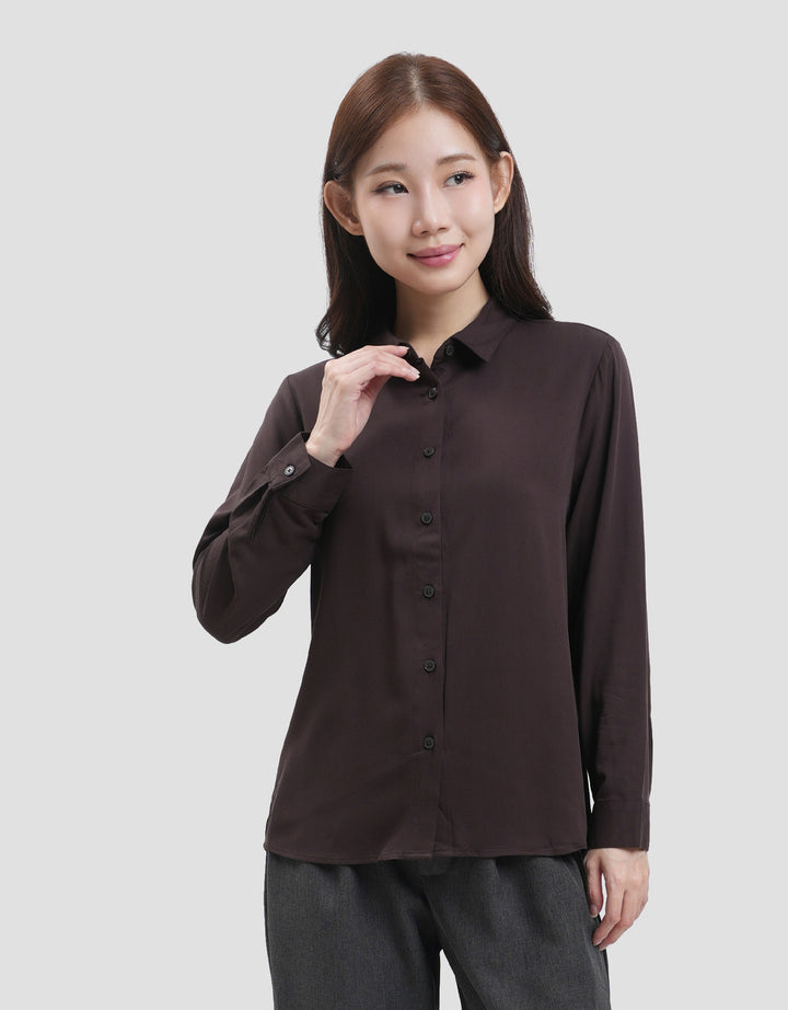 CONNEXION REG COLLAR KEMEJA WANITA