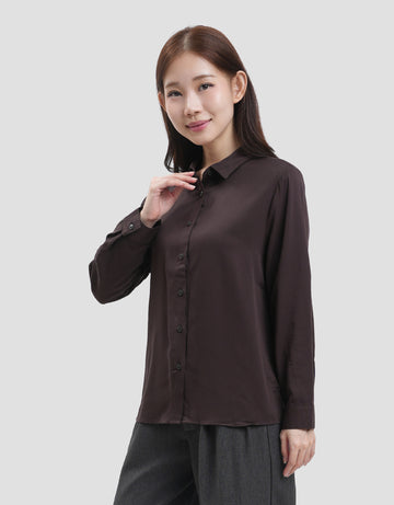 CONNEXION REG COLLAR KEMEJA WANITA