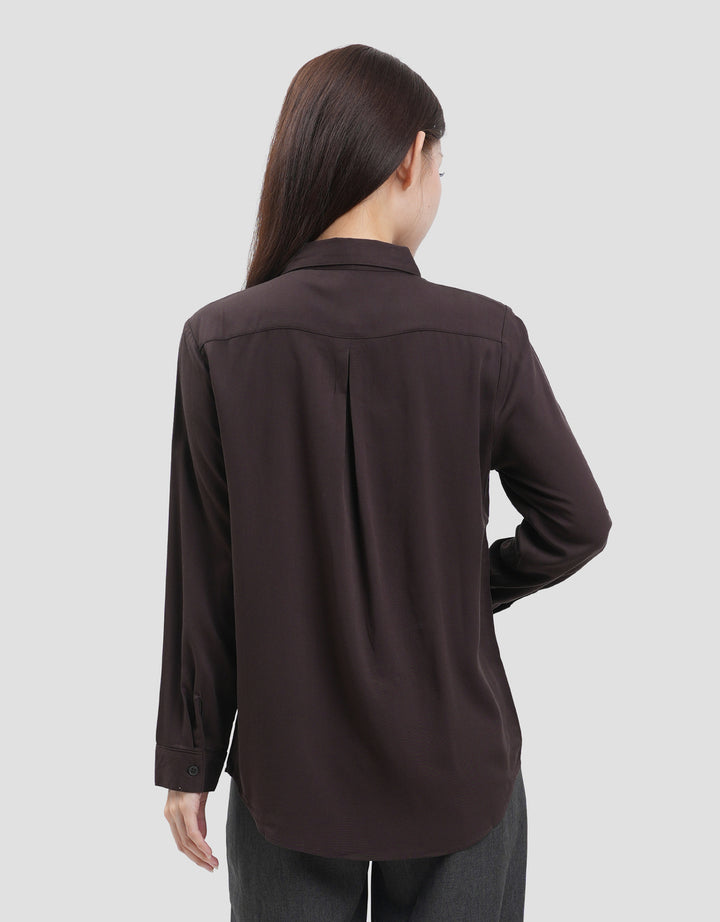 CONNEXION REG COLLAR KEMEJA WANITA