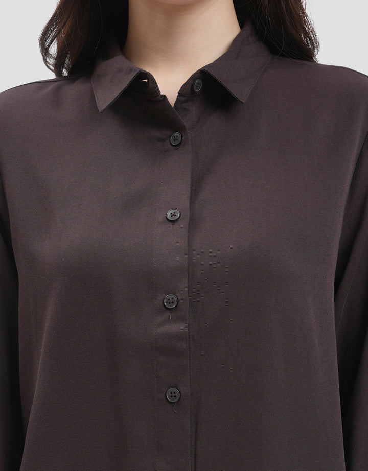 CONNEXION REG COLLAR KEMEJA WANITA