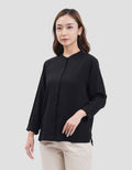 Connexion Slim Fit Vscos 3/4 Sleeve Kemeja Wanita