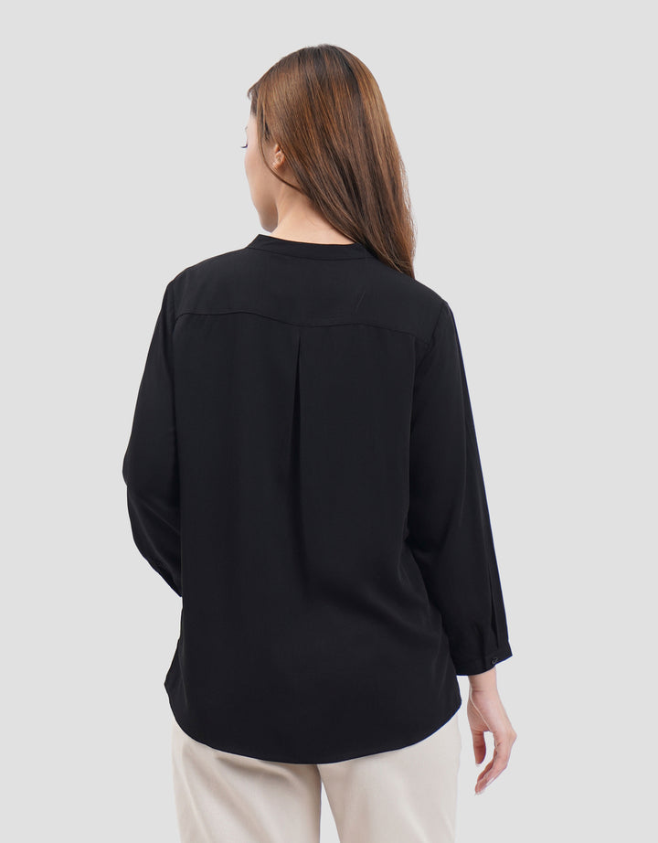 Connexion Slim Fit Vscos 3/4 Sleeve Kemeja Wanita