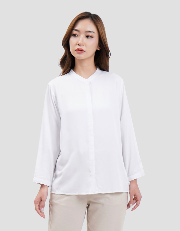 Connexion Slim Fit Vscos 3/4 Sleeve Kemeja Wanita