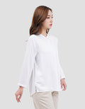 Connexion Slim Fit Vscos 3/4 Sleeve Kemeja Wanita