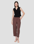 Connexion Fitted Seashell Button Asymetric Vest Wanita