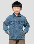 Little M Cut Sewn Jaket Denim Anak Laki-Laki