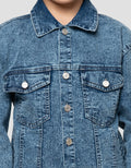 Little M Cut Sewn Jaket Denim Anak Laki-Laki