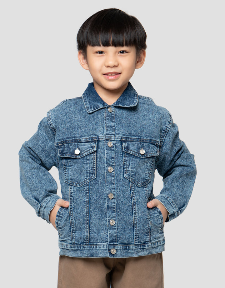 Little M Cut Sewn Jaket Denim Anak Laki-Laki